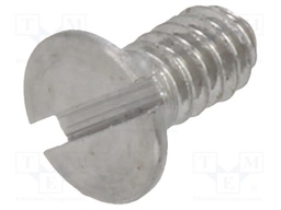 Screw; M1,4x3; DIN: 963A; Head: countersunk; slotted; steel; 0,3mm
