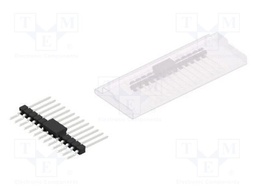 Connector: pin strips; pin header; male; PIN: 13; 2.54mm; SMT; 1x13