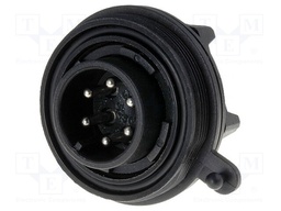 Connector: circular; socket; male; PIN: 6; Buccaneer Standard; IP68