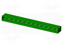 Connector: pluggable terminal block; socket; male; angled 90°
