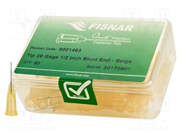 Needle: steel; 0.5"; Size: 26; straight; 0.23mm; Mounting: Luer Lock