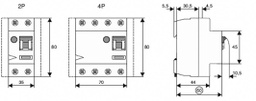 RCD breaker; Inom: 25A; Ires: 300mA; Max surge current: 500A; IP20