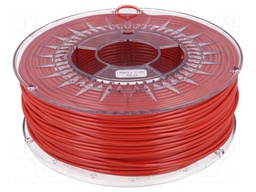 Filament: ABS+; 2.85mm; red; 230÷240°C; 1kg; ±0,05mm