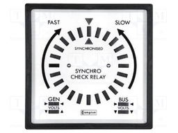 Meter: panel; LED; 400VAC; 45÷65Hz; IP40; panel; 96x96mm