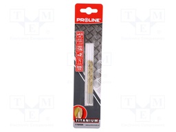 Drill bit; for metal; Ø: 4.5mm; HSS-TIN; Pcs: 2; blister