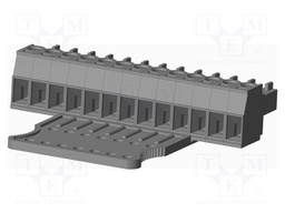 Connector: pluggable terminal block; plug; female; straight; grey