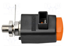 Laboratory clamp; orange; 300VDC; 16A; Contacts: nickel; -25÷90°C