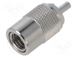 Connector: UHF (SO-239); plug; male; straight; soldering,twist-on