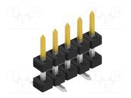 Connector: pin strips; pin header; male; PIN: 5; 2mm; SMT; 1x5; 100V