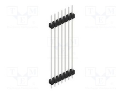 Connector: pin strips; pin header; male; PIN: 7; 2.54mm; THT; 1x7
