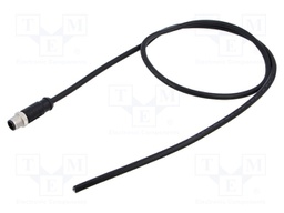 Connector: M12; plug; male; straight; Plating: gold-plated; cables