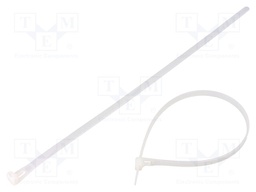 Cable tie; multi use; L: 350mm; W: 7.2mm; polyamide; natural; 50pcs.