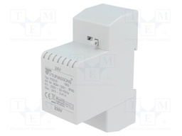 Transformer: safety; 10VA; 230VAC; 24V; IP30; Mounting: DIN