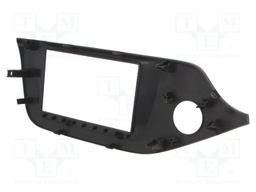Radio mounting frame; Kia; 2 DIN; matt black