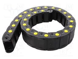 Cable chain; MEDIUM; Bend.rad: 100mm; L: 1000mm; Int.height: 25mm