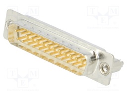 D-Sub; PIN: 25; socket; male; on PCBs,PCB snap; straight; THT