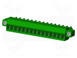 Connector: pluggable terminal block; plug; female; straight; 10A