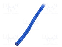 Rope; polypropylene; Ørope: 6mm; L: 25m; with a core; blue