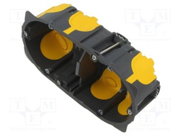 Enclosure: junction box; X: 142mm; Y: 72.8mm; Z: 40mm; plastic; IP40