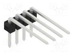 Connector: pin strips; pin header; male; PIN: 4; 2.54mm; THT; 1x4