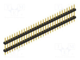 Connector: pin strips; pin header; male; PIN: 30; 2mm; THT; 1x30