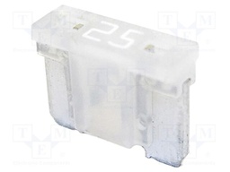 Fuse: fuse; 25A; 58VDC; automotive; 10.9mm; 10.9x3.8x8.73mm