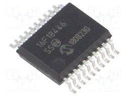 PIC microcontroller; Memory: 28kB; SRAM: 2048B; EEPROM: 256B; SMD