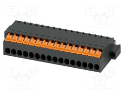 PCB connector, nominal cross section: 1.5 mm2, color: black,