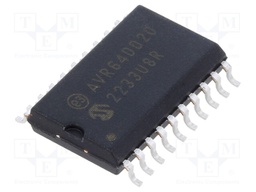 IC: AVR microcontroller; EEPROM: 256B; SRAM: 8kB; Flash: 64kB; Cmp: 1