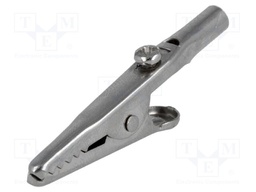 Crocodile clip; 10A; Grip capac: max.10mm; Socket size: 4mm