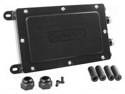 Case; Equipment: gasket,cable clamp,screws; IP68; black; 55501008