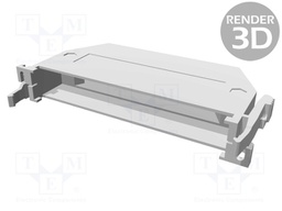Enclosure: for DIN connectors; angled