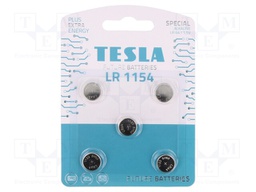 Battery: alkaline; 1.5V; LR43,coin,R1142; non-rechargeable; 5pcs.