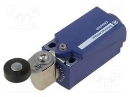 Limit switch; lever R 33mm, plastic roller Ø19mm; NO x2; 10A