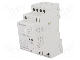Relay: installation; monostable; NC + NO x3; Ucoil: 230VAC; 25A