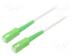 Fiber patch cord; OS2; SC/APC,both sides; 1m; LSZH; white