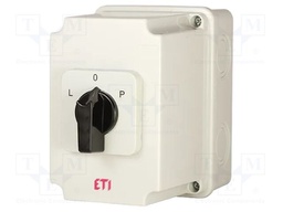 Switch: reversing cam switch; Stabl.pos: 3; 40A; L-0-P; in housing