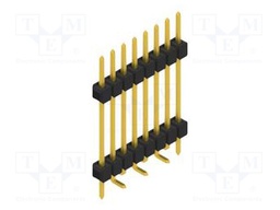 Connector: pin strips; pin header; male; PIN: 8; 2.54mm; SMT; 1x8