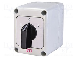 Switch: cam switch; Stabl.pos: 3; 16A; 1-0-2; in housing; Poles: 3