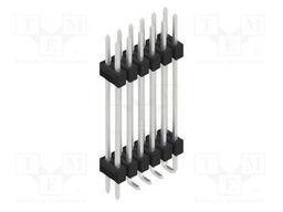 Connector: pin strips; pin header; male; PIN: 12; 2.54mm; SMT; 2x6