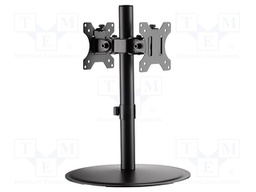 Monitor holder; 8kg; 17÷32"; Arm len: 52mm; for two monitors