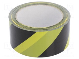 Tape: warning; W: 50mm; L: 33m; Colour: yellow-black