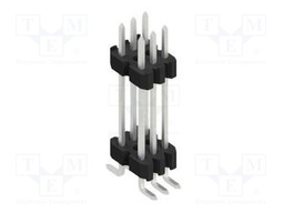 Connector: pin strips; pin header; male; PIN: 6; 1.27mm; SMT; 2x3