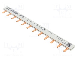 Busbar; 16mm2; Poles: 1; Urated: 400V; Pitch: 17.8mm; No.of mod: 12