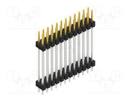 Connector: pin strips; pin header; male; PIN: 24; 2.54mm; THT; 2x12