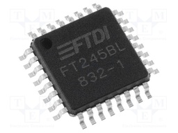 IC: interface; USB-FIFO; Full Speed; 3.3÷5VDC; in-tray; LQFP32