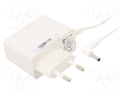 Power supply: switched-mode; constant voltage; 6VDC; 1A; 6W; plug