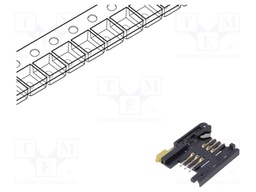 Connector: for cards; SIM; with on/off switch,without card tray