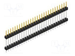 Connector: pin strips; pin header; male; PIN: 28; 2.54mm; THT; 1x28