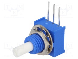 Potentiometer: shaft; single turn; 200kΩ; ±20%; 0.25W; linear; THT